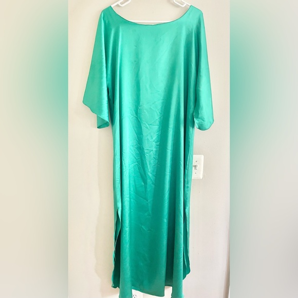 Vintage Claire Sandra by Lucie Ann Emerald Green Night Dress Size Medium - Picture 1 of 11